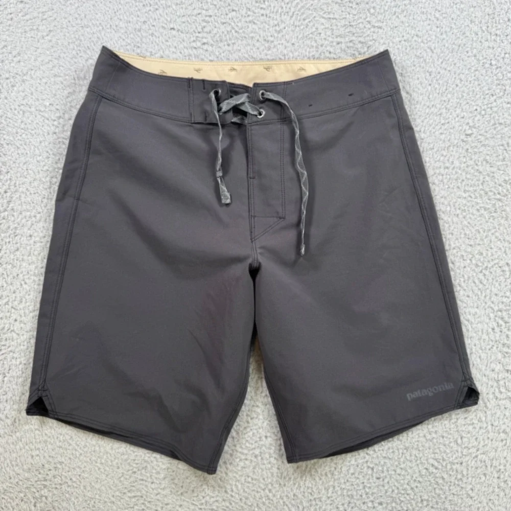 Patagonia Mens Gray Board Shorts Swim‎ Trunks Size 28